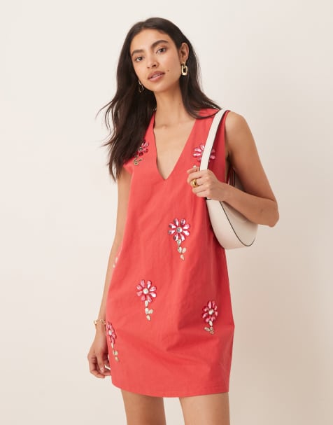 Sister Jane Field Gem mini dress in red - view 1