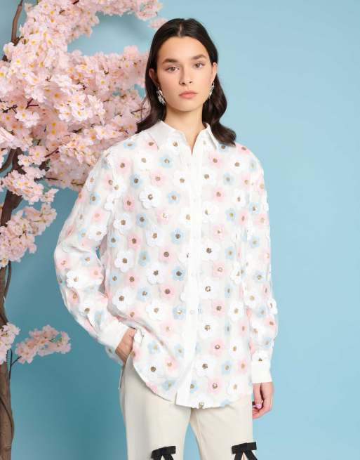 DREAM Wildflower Embellished Shirt – Sister Jane