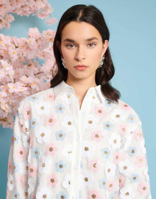 DREAM Wildflower Embellished Shirt – Sister Jane