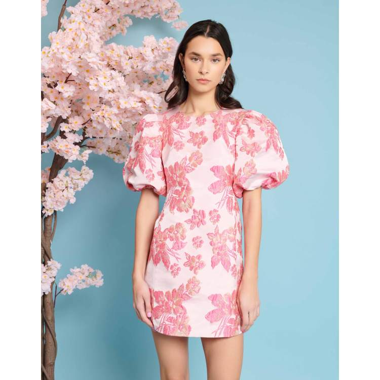 【英国発 Sister Jane】Graces floral-jacquard mini dress Graces Jacquard Mini Dress – Sister Jane