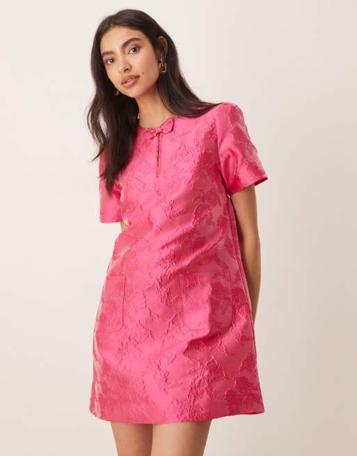 Sister Jane – Foxglove – Jacquard-Minikleid in Fuchsia, 2 von 4