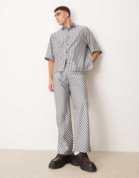 Sister Jane gingham trouser co-ord in black and white - view 1
