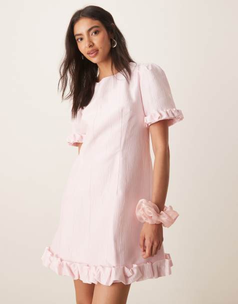 Sister Jane - Harebell - Mini jurk met ruches in zachtroze - view 1