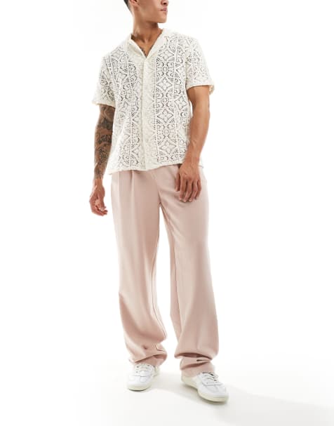 Sister Jane high waisted tailored trouser in pink - view 1