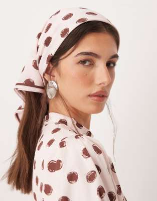 sister jane Sister Jane Illume exclusive headscarf in pink spot print