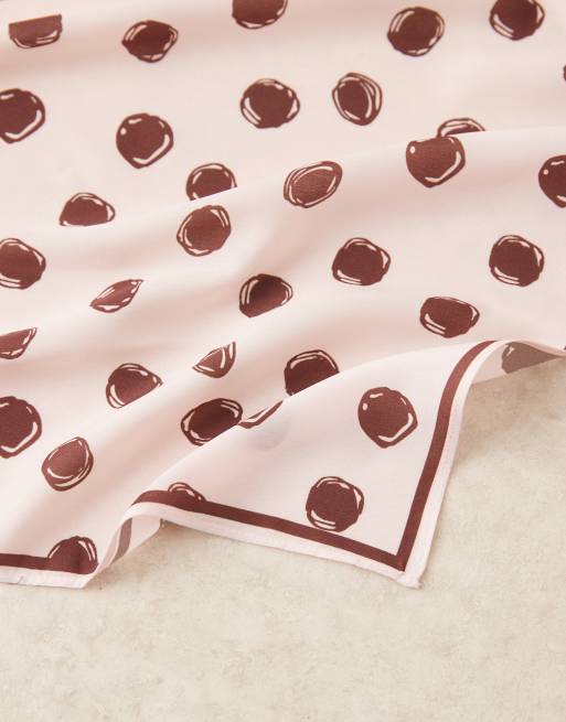 Sister Jane Illume exclusive headscarf in pink spot print, 2 of 3