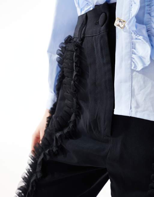 パンツ sister jane / Waltz Ruffle Pants Waltz Ruffle Trousers – Sister Jane