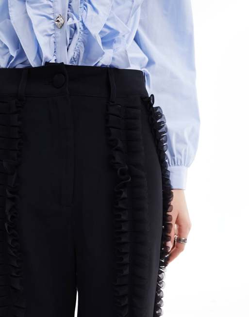 パンツ sister jane / Waltz Ruffle Pants Waltz Ruffle Trousers – Sister Jane