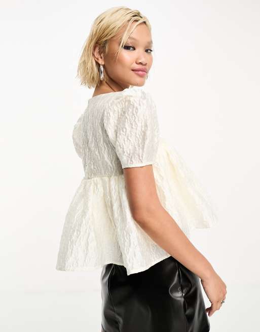 Babydoll cheap peplum top