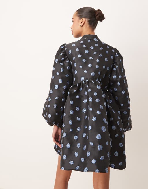 英国発 Sister Jane シスタージェーン Nord Jacquard Bow Dress Sister Jane Nord Jacquard Bow Dress in Green | Lyst