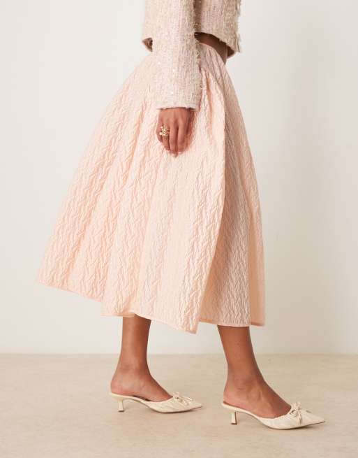 関税込 完売前に【SISTER JANE】Graces Jacquard Midi Skirt Sister Jane Graces Jacquard Midi Skirt - Ladybird