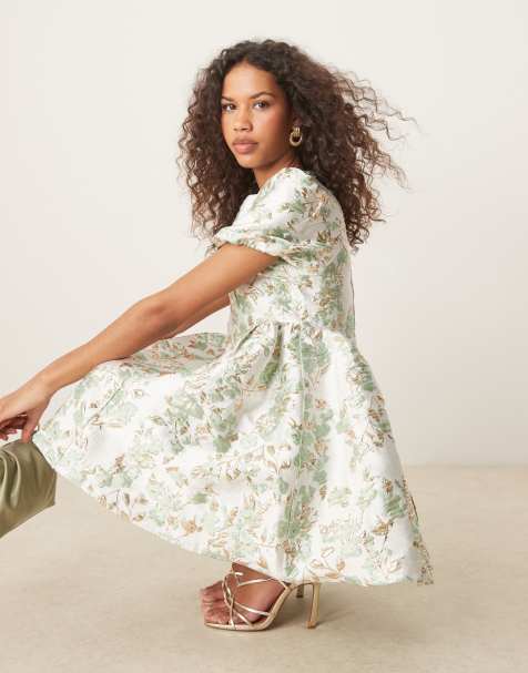 Sister Jane jacquard mini dress in green - view 1