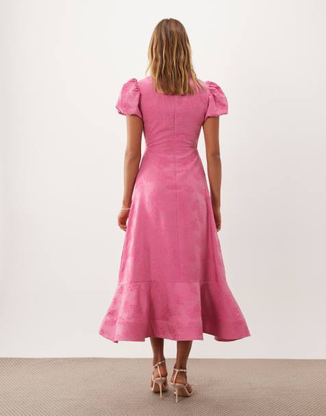 asos pink flowy dress Summer Dresses | Bright Pink & Floral Sundresses global-fashion_detail-Lace