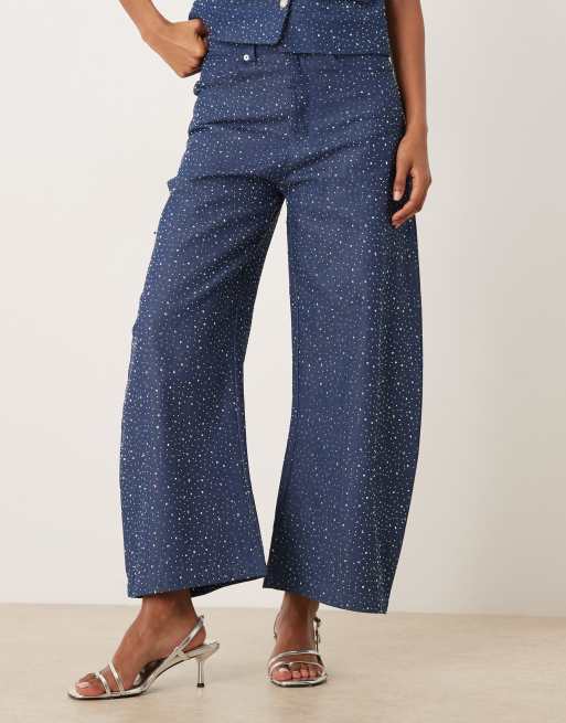 Sister Jane - Jean d'ensemble à strass - Bleu , 2 de 5
