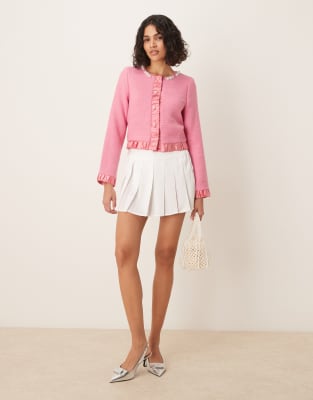 Sister Jane Knit Cardigan In Pink