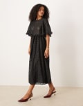 [sister jane] Sister Jane lace bell sleeve maxi dress in black M BLACK