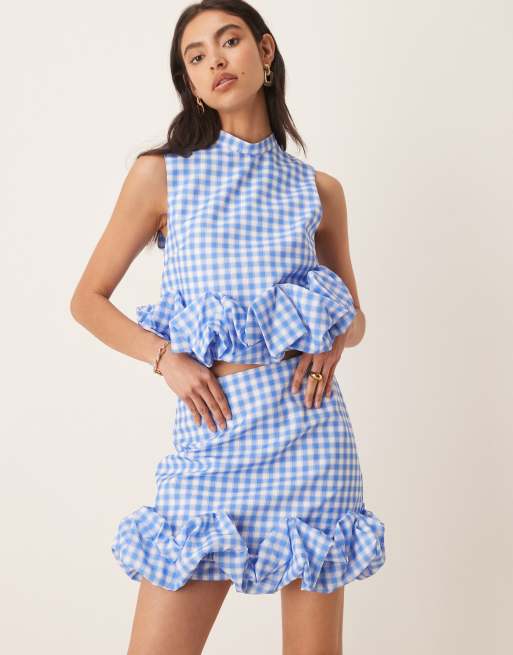 Sister Jane - Lavender Gingham - Blå mininededel, 5 af 5
