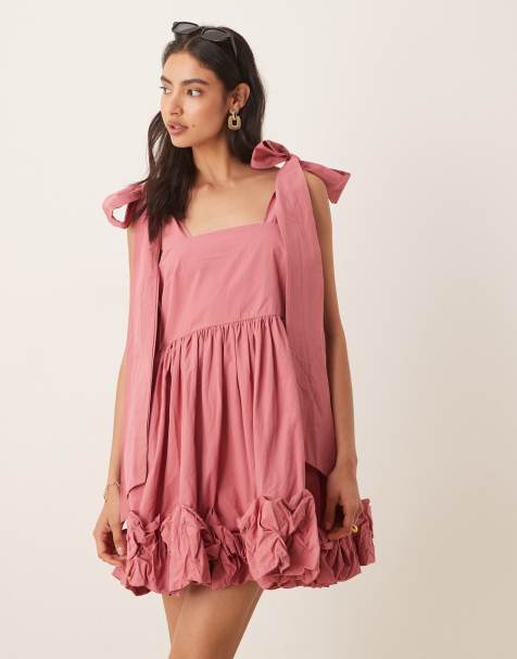 Sister Jane Magnolia ruffle mini dress in pink - view 1