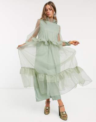 sister jane shirt smock dress with ruffle layers