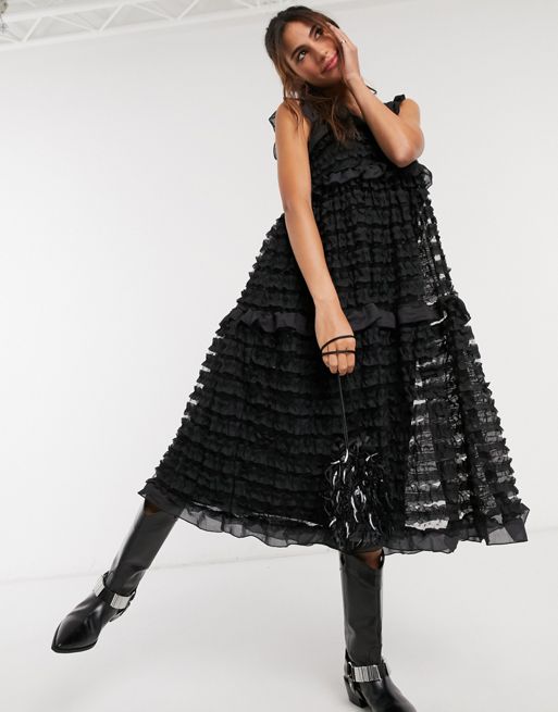 Sister Jane midaxi dress with ruffle tiered skirt