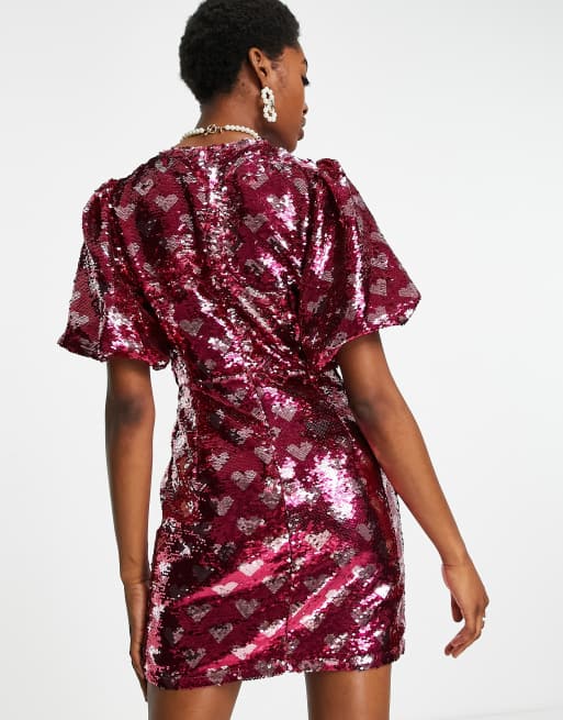Sequin hearts 2 piece dress deals