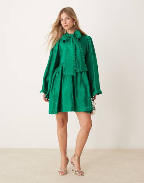 Sister Jane - Mini jurk met strik in groen - view 1
