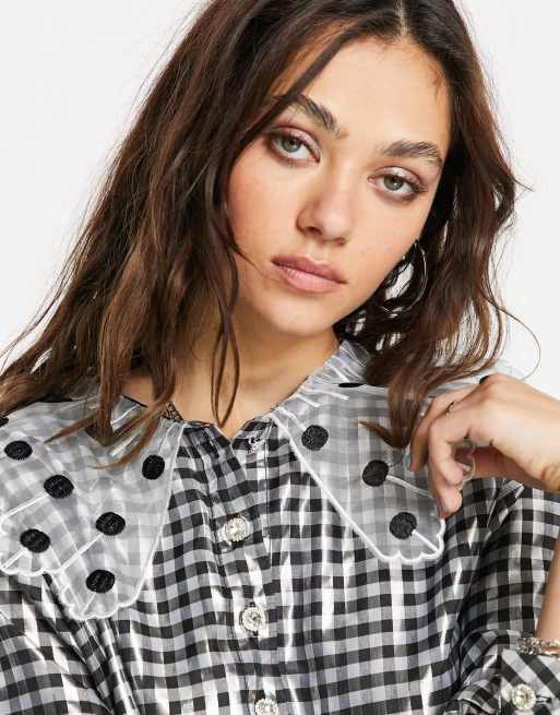 sister jane mini smock dress Sister Jane mini smock dress in pink spot jacquard