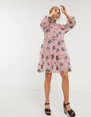 asos strawberry dress