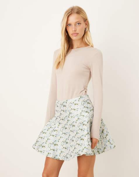 Sister Jane jacquard mini skirt in blue