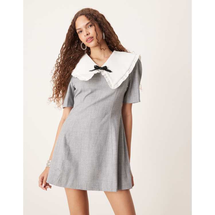 ワンピース PAMEO POSE Pear Collar JK Mini Dress Pear Collar JK