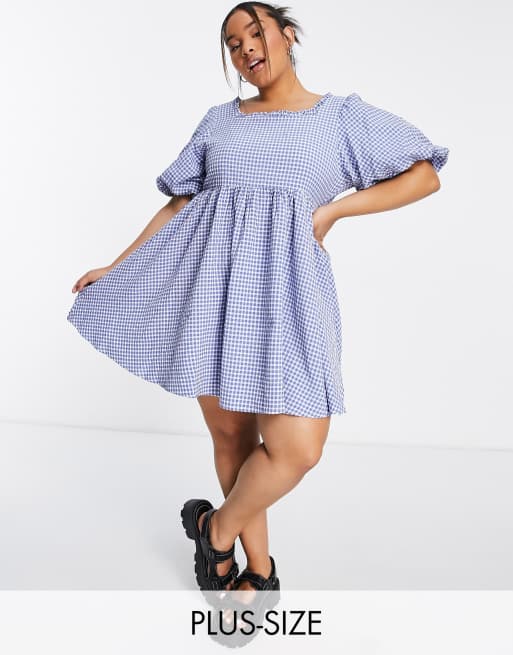 Plus fit 2024 gingham dress