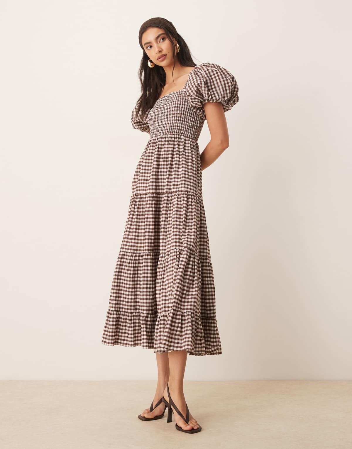 Sister Jane Pollen gingham midi dress