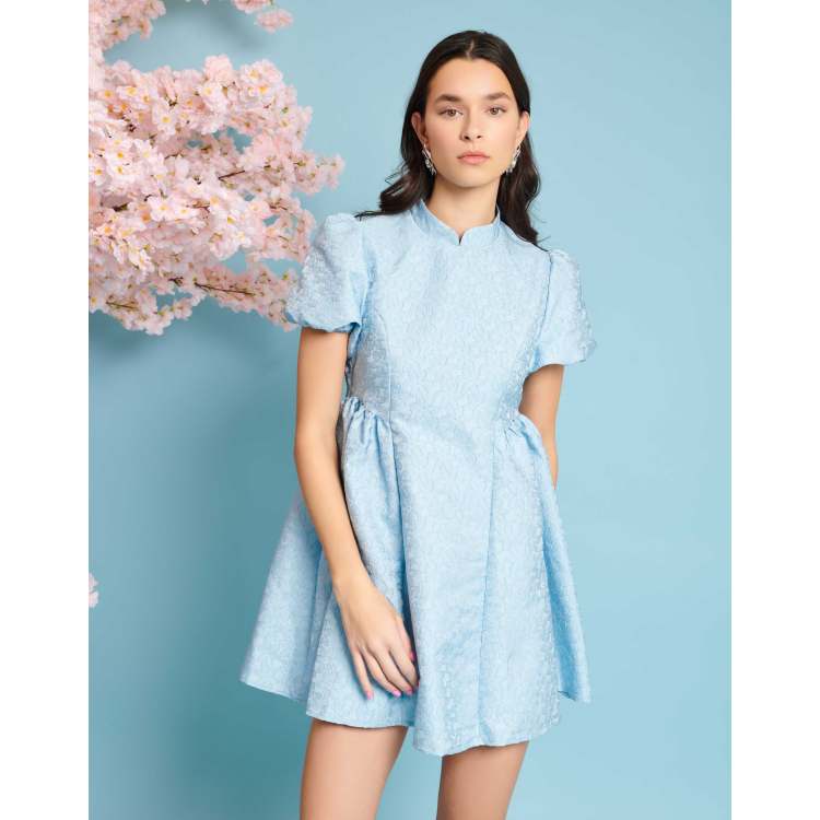 ★SHAKIRI★JANE PUFF MINI DRESS (BLUE)★正規品/韓国送料込 15341424-4585146797641877.jpg