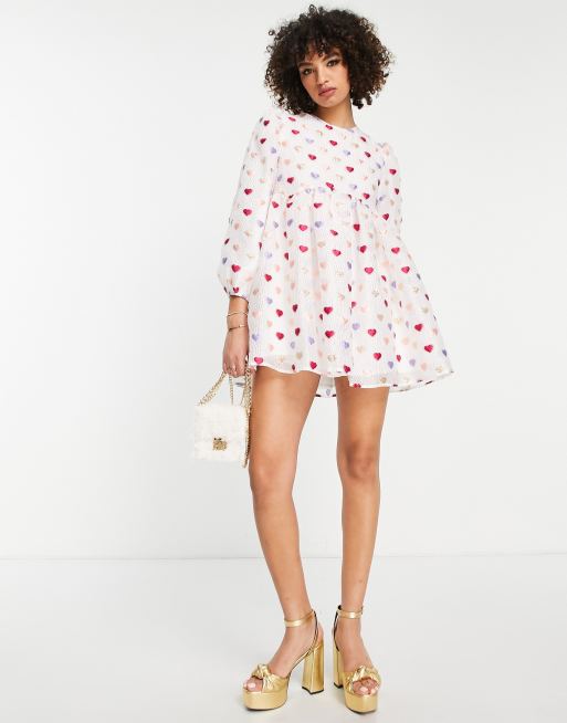 Sister Jane - Robe courte à broderie cœur, 2 de 4