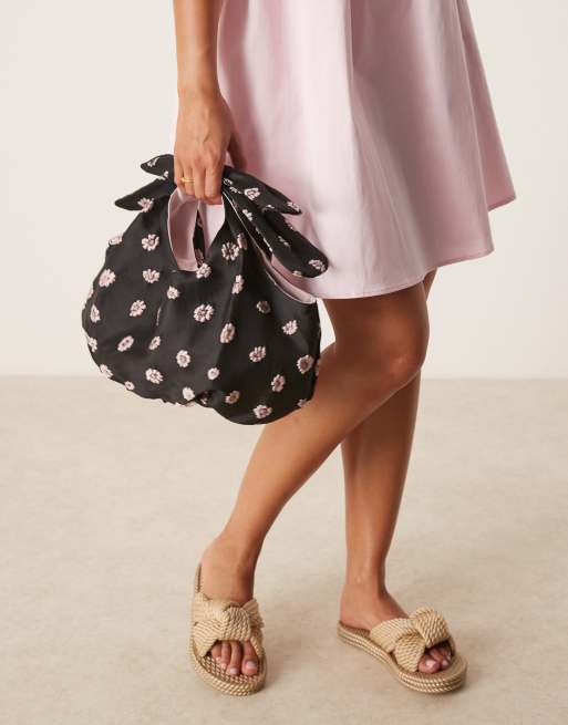 Sister Jane Rose Bells jacquard bag in black multi, 2 of 4
