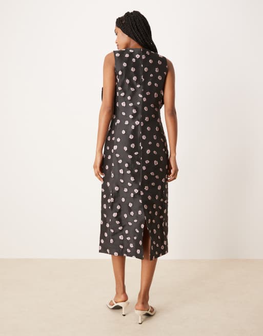 Sister Jane - Rose Bells - Vestito jacquard nero con fiocco , 4 di 4