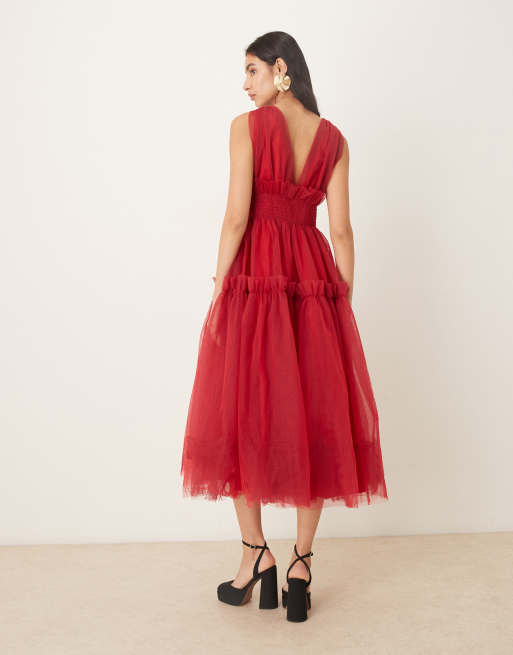 Sister Jane Rose Tulle Midi Dress Sister Jane/MedallionRose