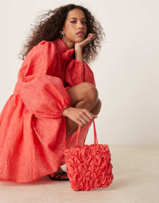 Sister Jane Ruched Mini Bag In Pink