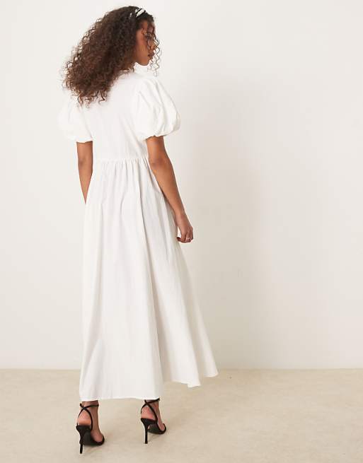 Sister Jane ruffle maxi dress in ivory | ASOS Sister Jane ruffle maxi dress in ivory | ASOS