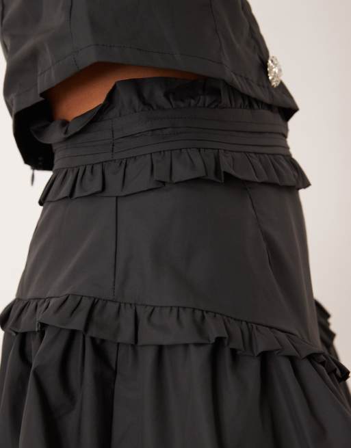 【英国発Sister Jane】Avante ruffled taffeta mini skirt SISTER JANE Avante taffeta mini dress | Harvey Nichols