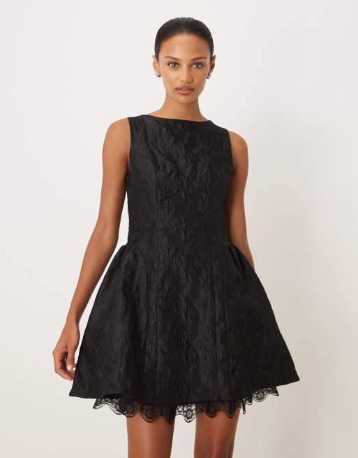 Sister Jane - Screenplay - Jacquard mini jurk in zwart , 4 van 4