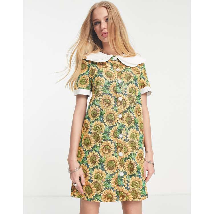 sister jane Bouquets Jacquard Mini Dress-