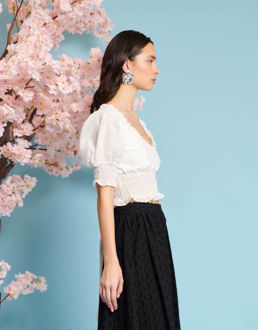 Rosetta Jacquard Bow Blouse – Sister Jane