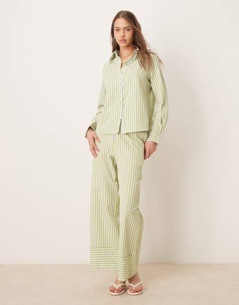 Sister Jane stripe set in green - view 1