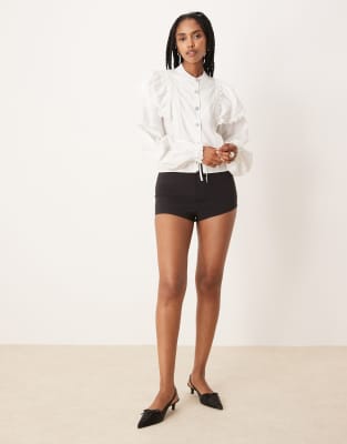 Sister Jane Sweet Pea Ruffle Blouse In White