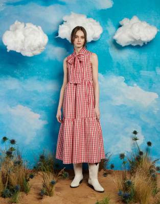 Shop sister jane tie front gingham shirt dress Online – Trendy & Affordable Fashion