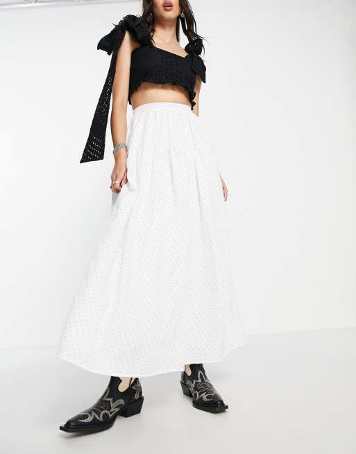 White maxi hotsell skirt zara