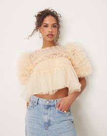 GINA TRICOT low waist wide leg jeans in lightwash blue