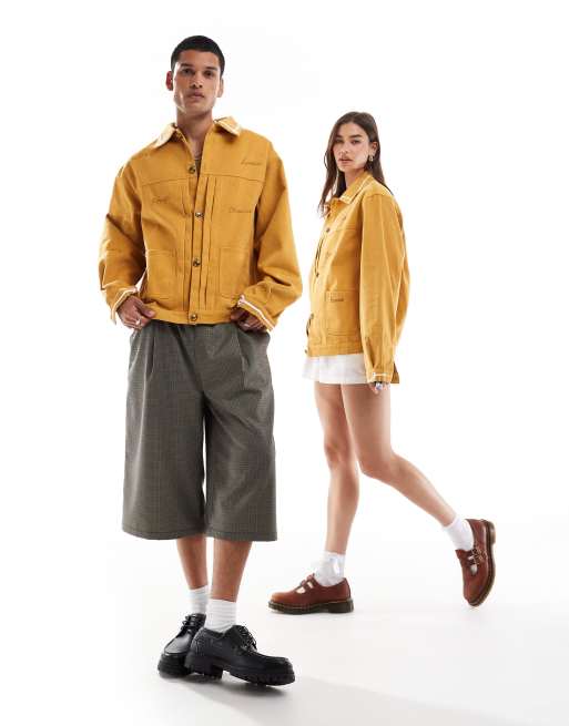 Sister Jane Unisex embroidered jacket in ochre