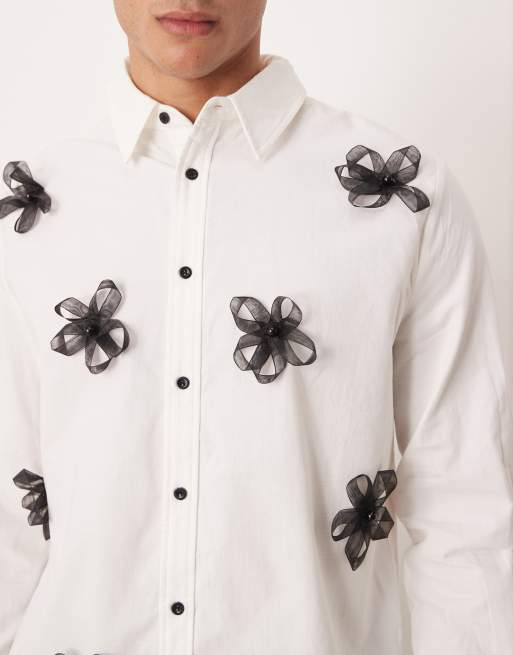 Sister Jane Unisex Flora Penny cotton blend button up floral